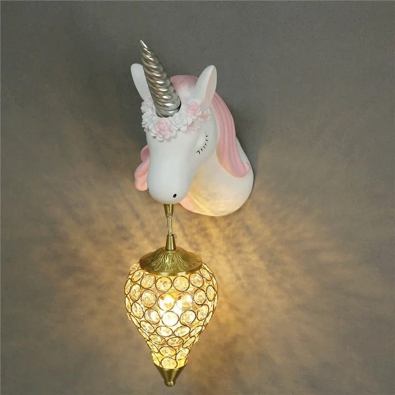 Lampe de Chevet Licorne Crystal