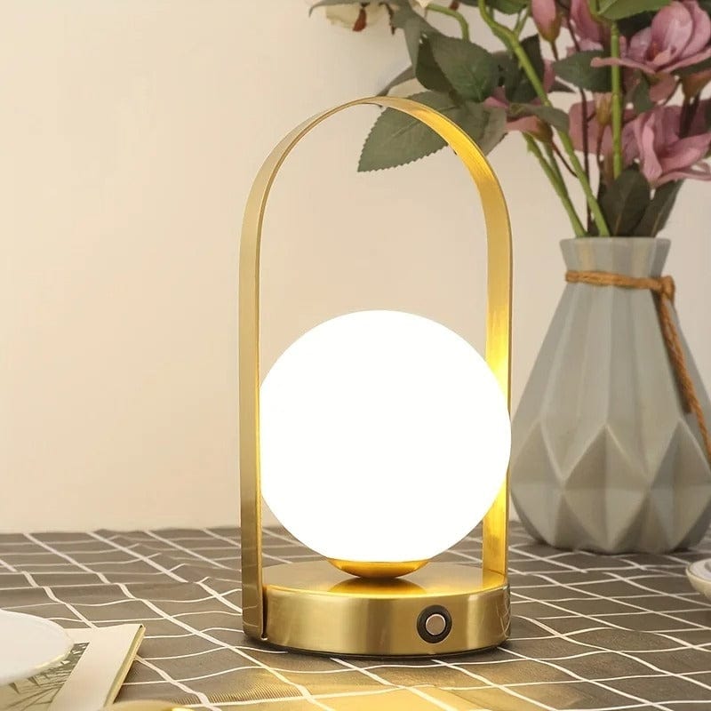 Lampe de Chevet Métal Doré
