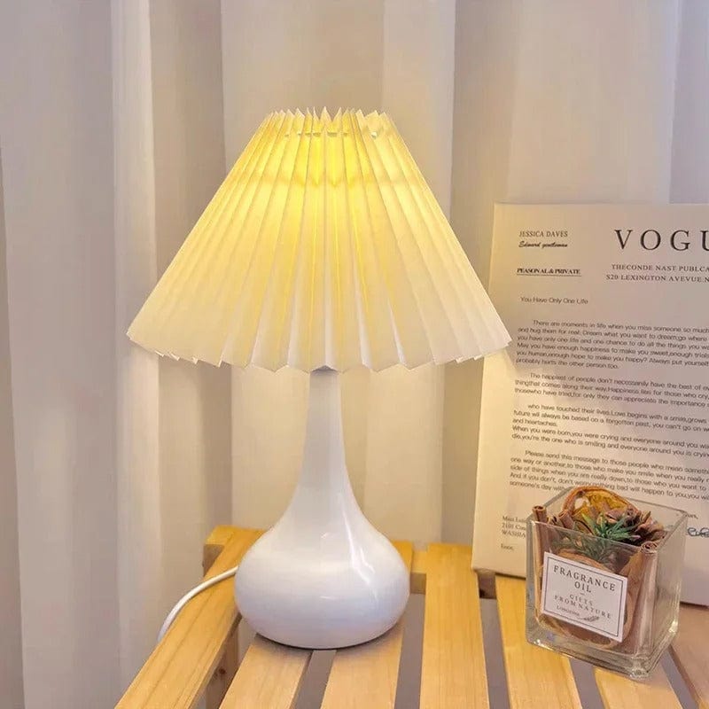 Lampe de Chevet Moderne Design Blanc / 33x25cm