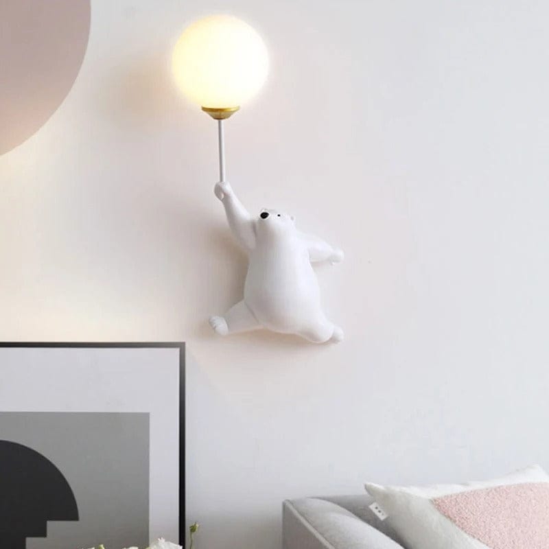 Lampe de Chevet Murale Enfant Blanc - Style 1 / Gauche / Blanc chaud