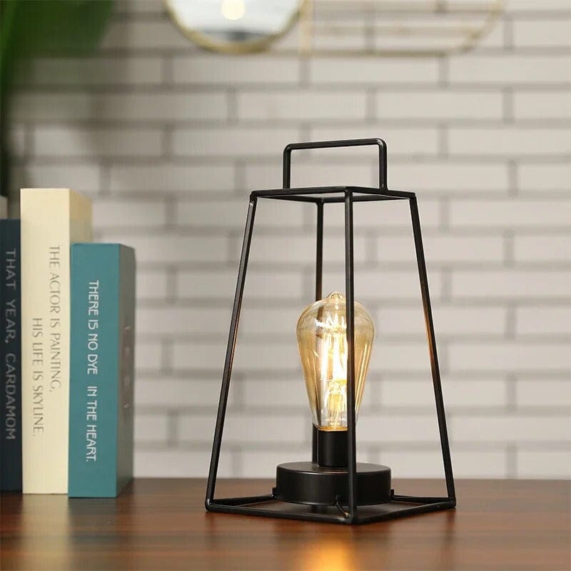 Lampe de Chevet Noir Industriel