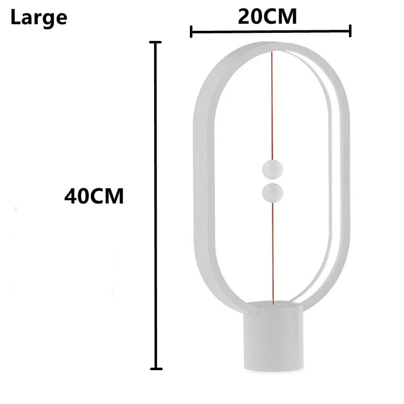 Lampe de Chevet Originale Blanc - 40x20cm