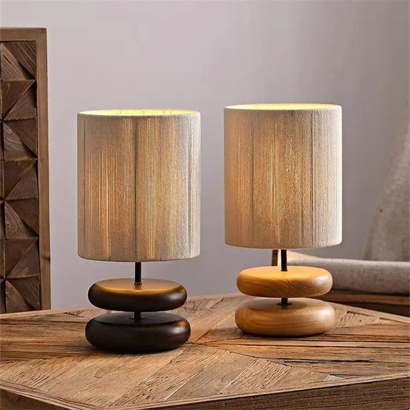 Lampe de Chevet Pied Bois Bois foncé / 31x16cm