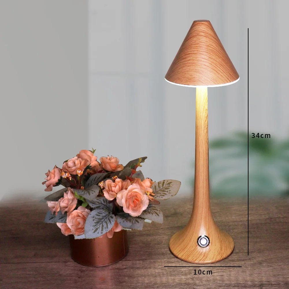 Lampe de Chevet Tactile Bois Modèle 2 - Bois clair