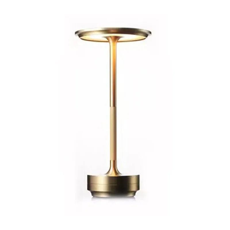 Lampe de Chevet Tactile Sans Fil Doré