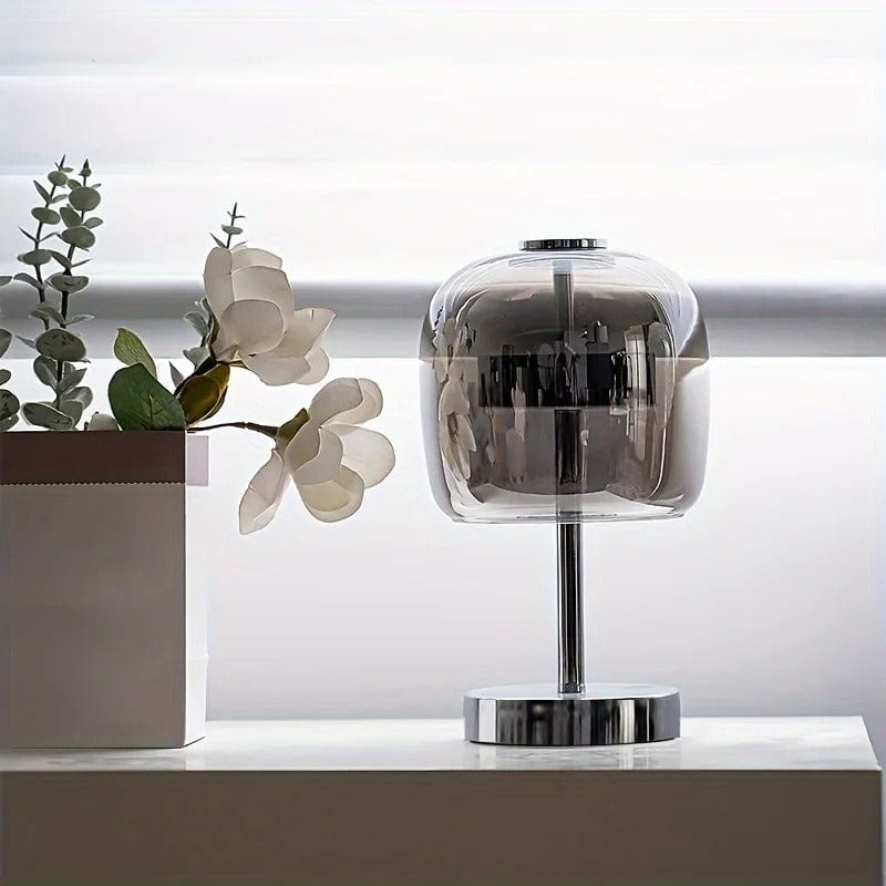 Lampe de Chevet Verre Fumé