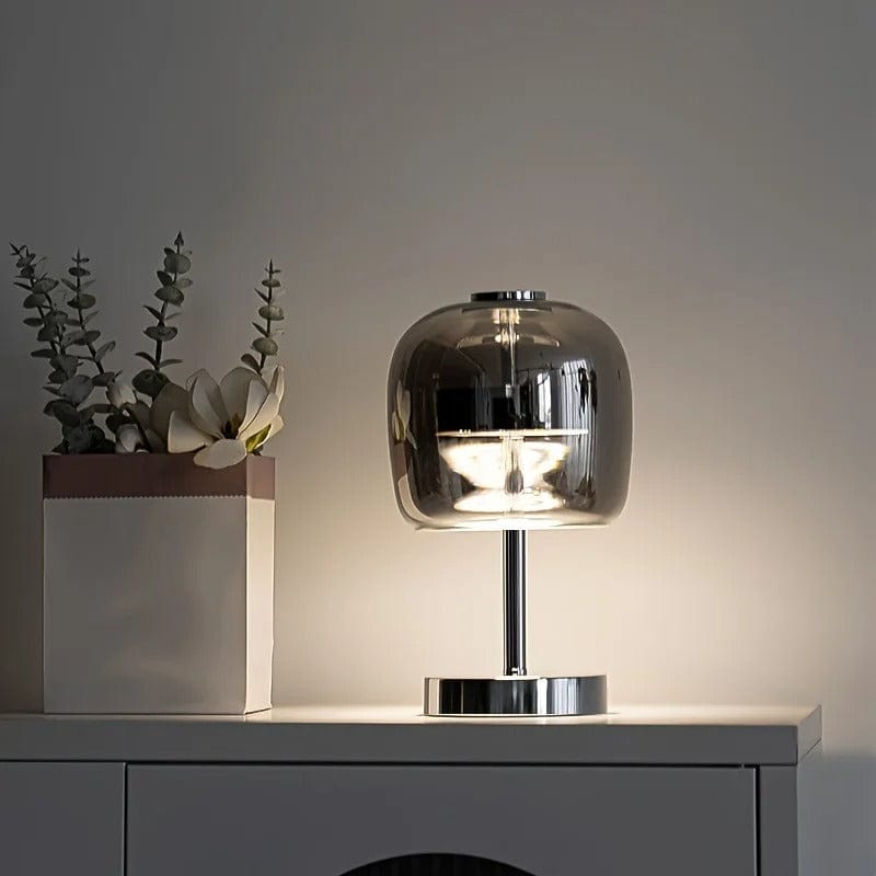 Lampe de Chevet Verre Fumé