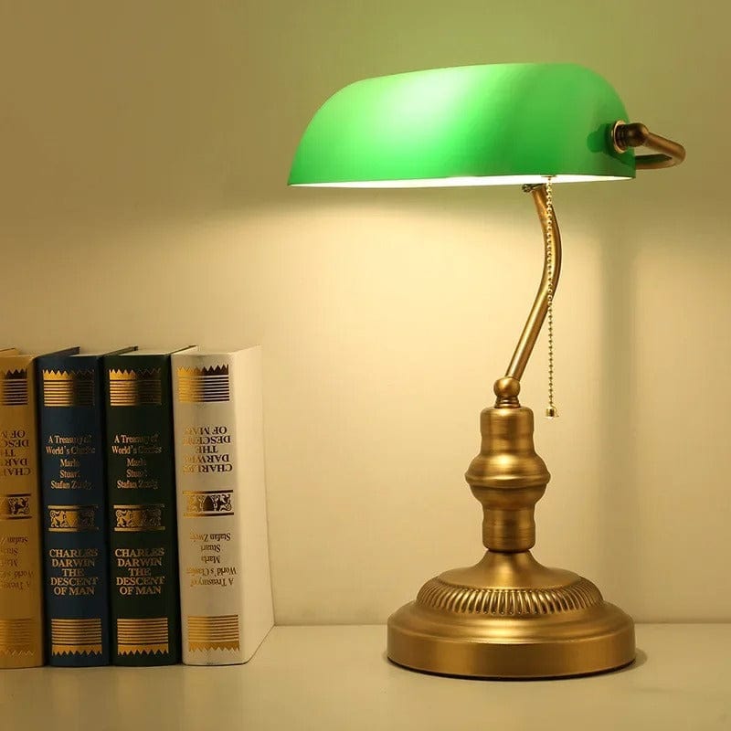 Lampe de Chevet Vintage Ancienne Bronze