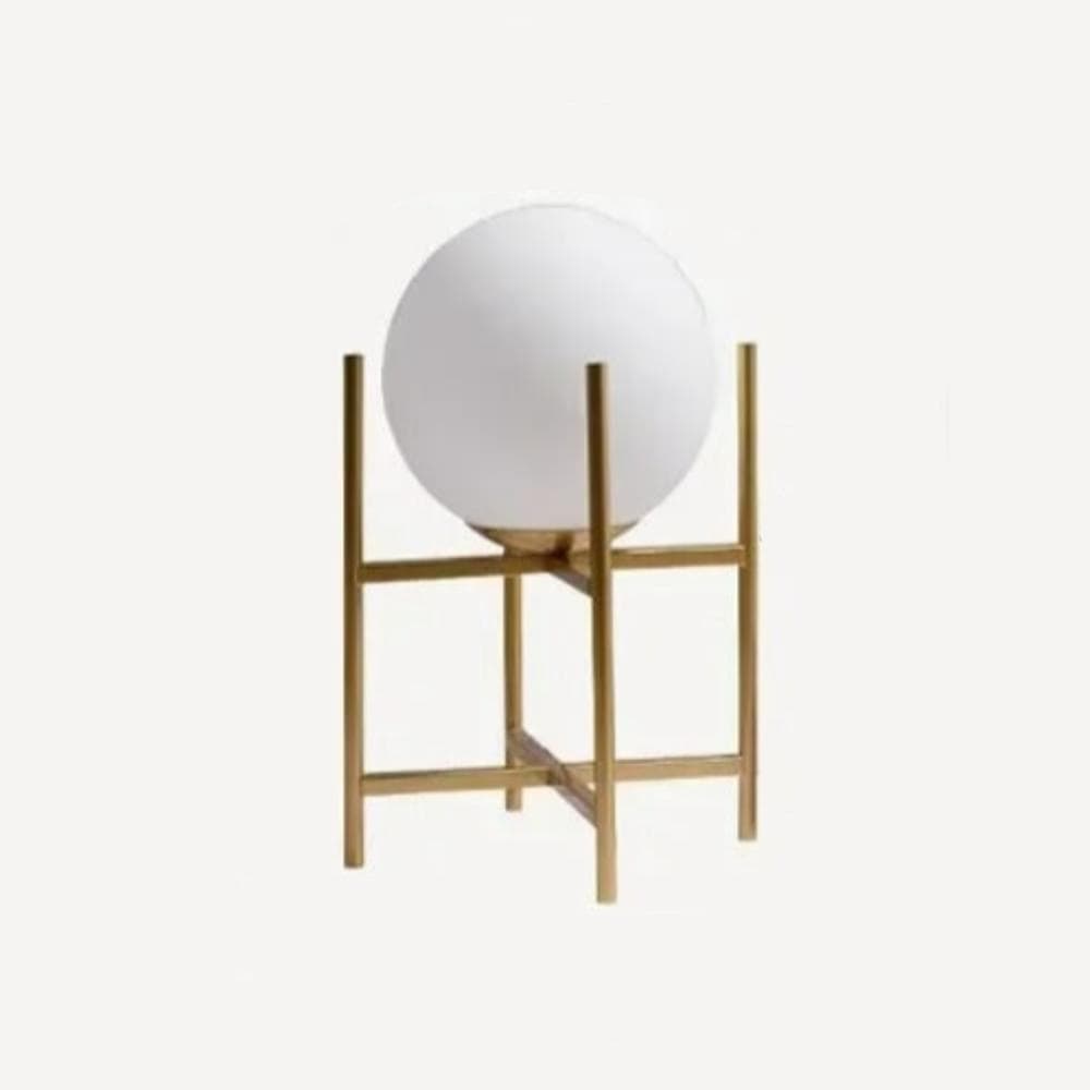 Lampe de Table Boule Doré