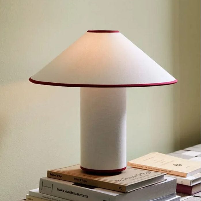 Lampe de Table Japonaise Blanc et rouge