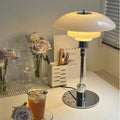 Lampe Design de Chevet Rétro Blanc / Argent / Blanc chaud