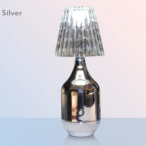 Lampe en Cristal Argent