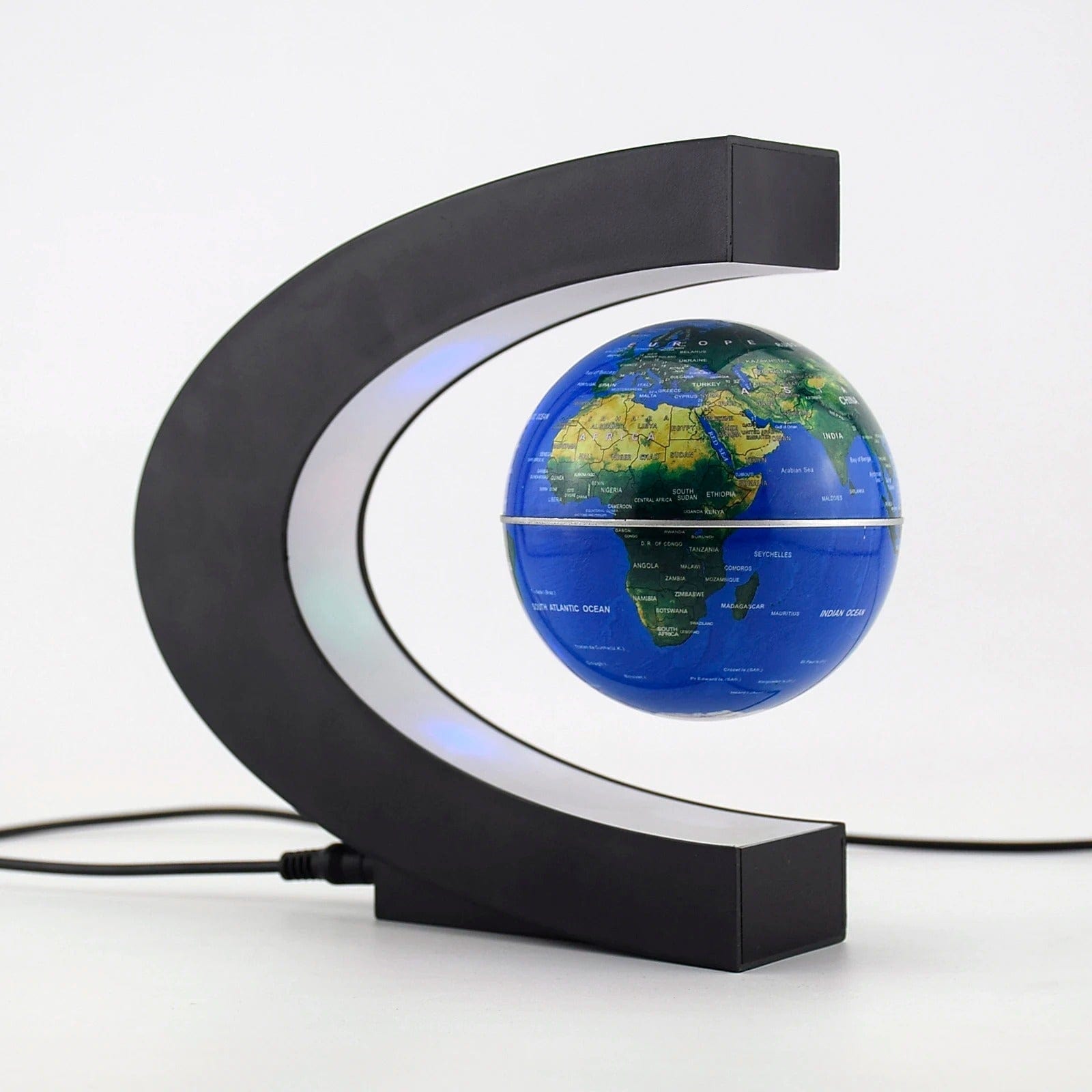 Lampe Globe Lévitation Bleu