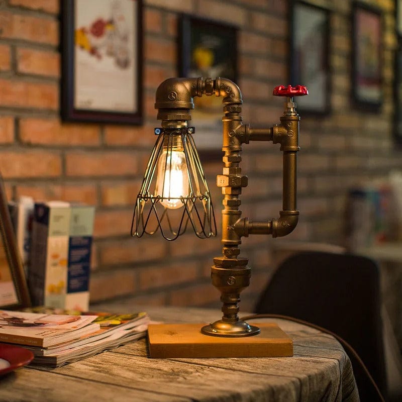 Lampe Industrielle de Chevet Cuivre
