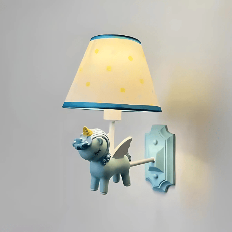 Lampe Licorne Bleu