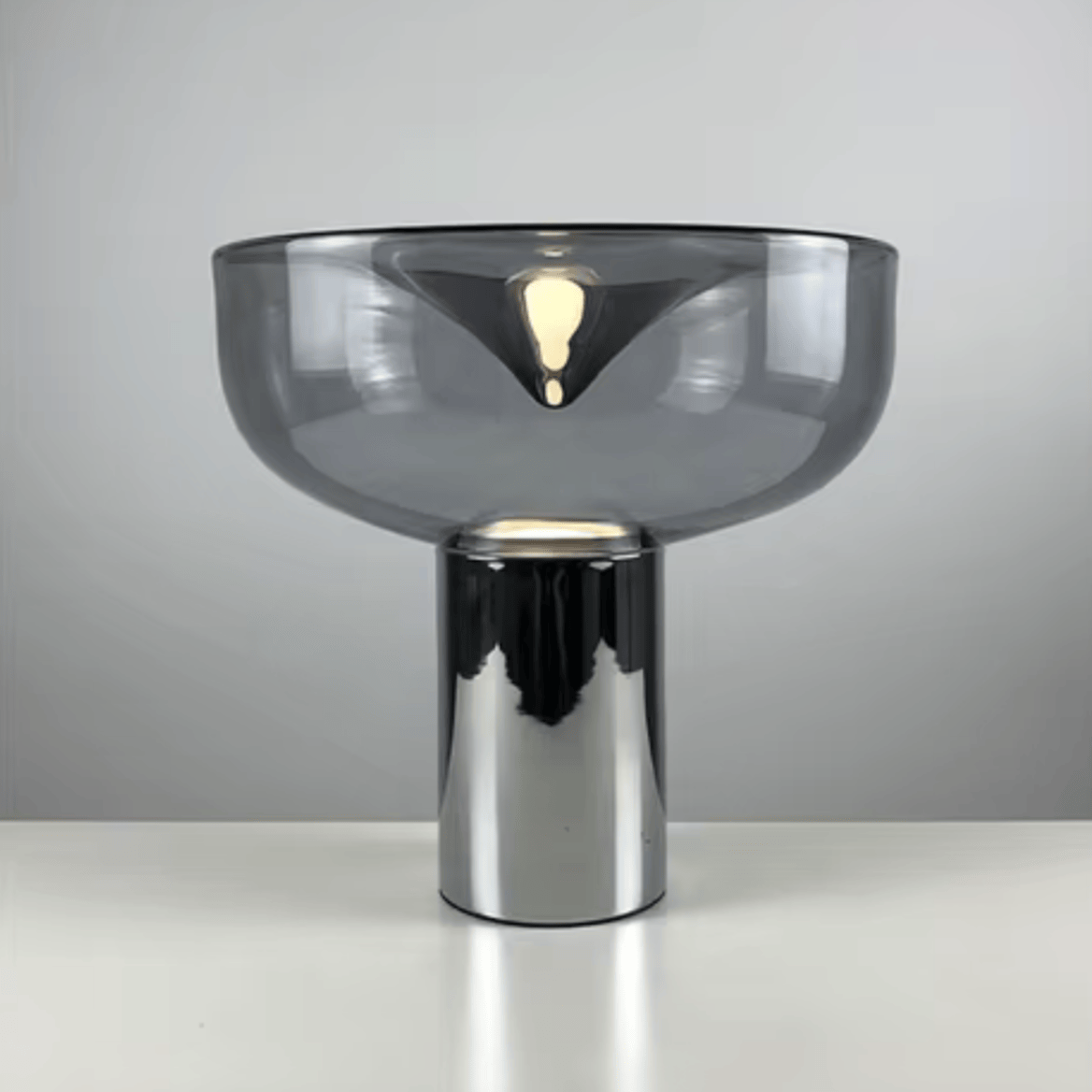 Lampe Luxe Argent / Fumé