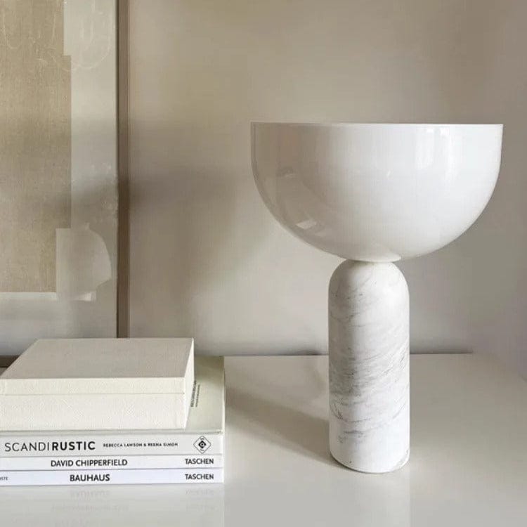 Lampe Marbre Blanc / 35x25cm