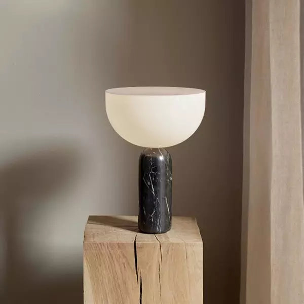 Lampe Marbre Noir / 35x25cm