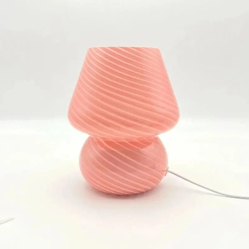 Lampe Pâte de Verre Rose