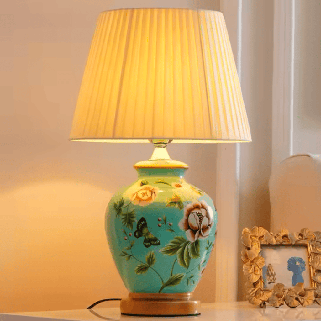 Lampe Pied Céramique Classique (avec bouton)