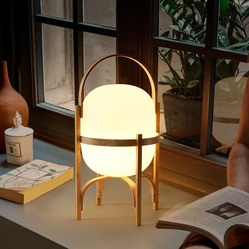Lampe Pied en Bois