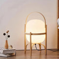 Lampe Pied en Bois Bois clair / 29x18cm