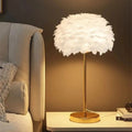 Lampe Plume Chic Blanc