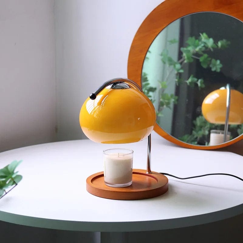 Lampe Ronde Chauffe Bougie Miel