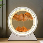 Lampe Sable 18cm / Blanc - sable orange