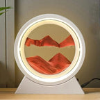 Lampe Sable 18cm / Blanc - sable rouge