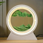 Lampe Sable 18cm / Blanc - sable vert