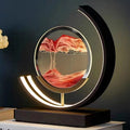 Lampe Sable Mouvant Rouge / Noir / Interrupteur à bouton