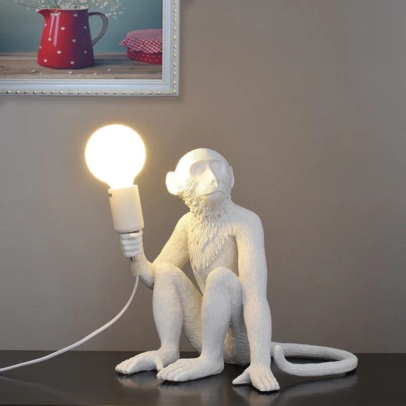 Lampe Singe Modèle 1 / Blanc