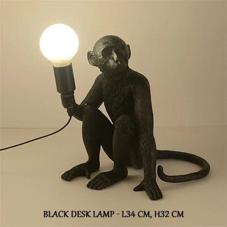 Lampe Singe Modèle 1 / Noir