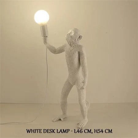 Lampe Singe Modèle 2 / Blanc