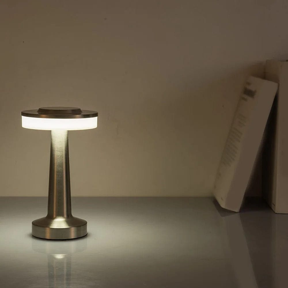 Lampe Table de Chevet Argent