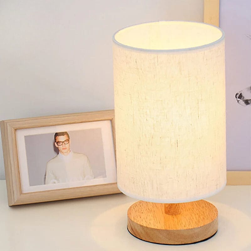 Lampes de Chevet Bambou Lin blanchi