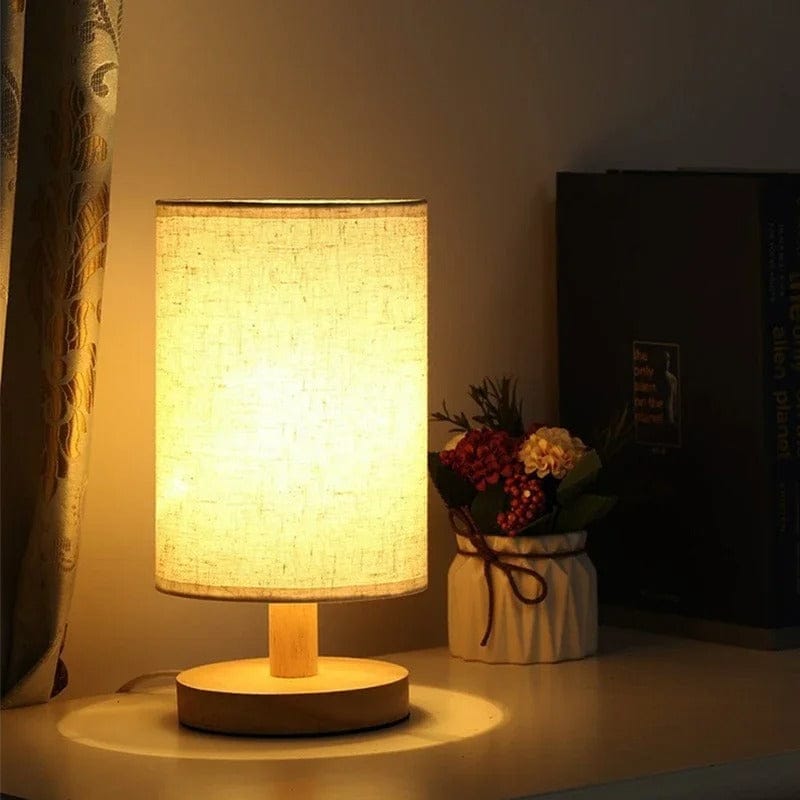 Lampes de Chevet Bambou Lin naturel