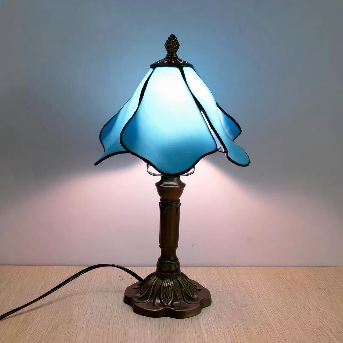 Lampes de Chevet Bleu Pétale