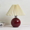 Lampes de Chevet Vintage Beige / Bordeau