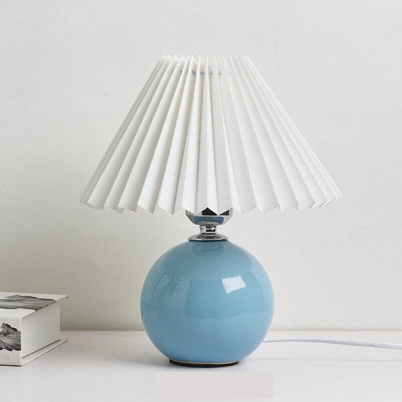Lampes de Chevet Vintage Blanc / Bleu