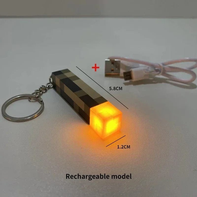 Lampes Minecraft Porte clé lampe torche