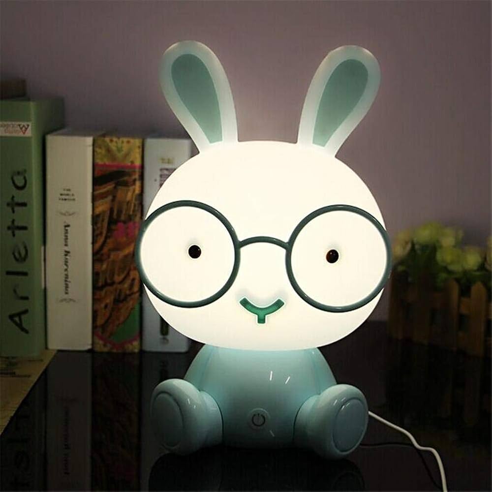 Lapin Veilleuse Bleu