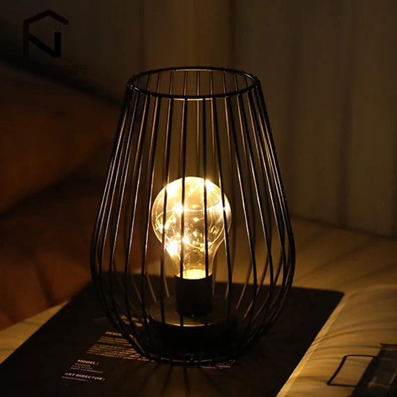 Lot Lampes de Chevet Pile Noir