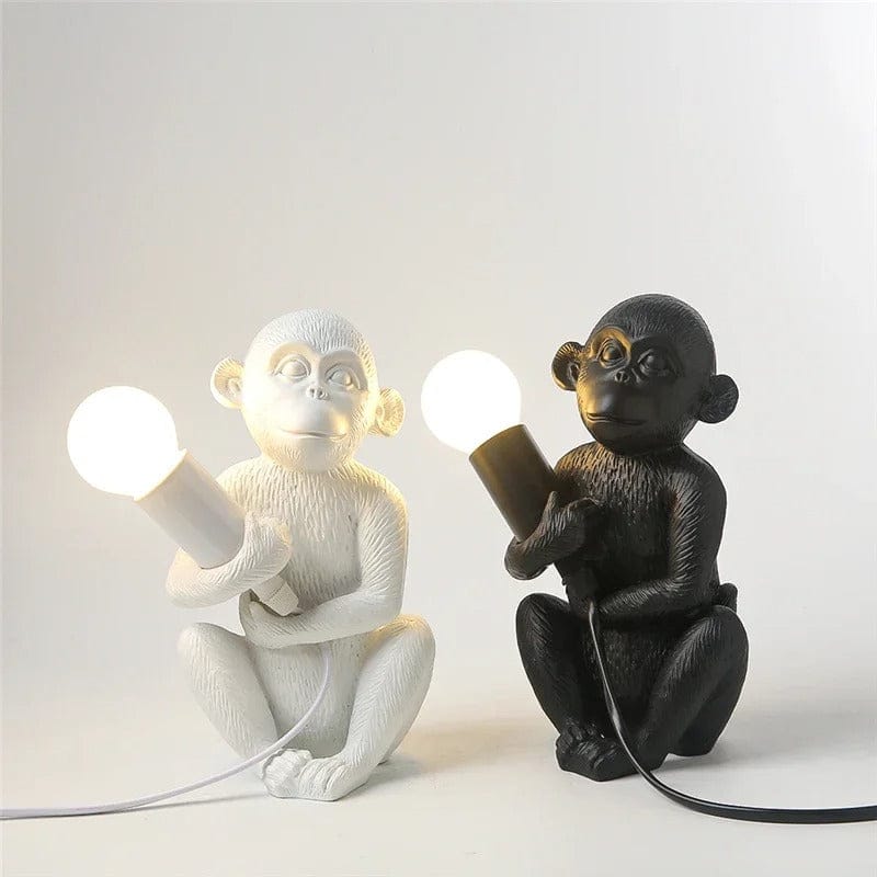 Singe Lampe Noir