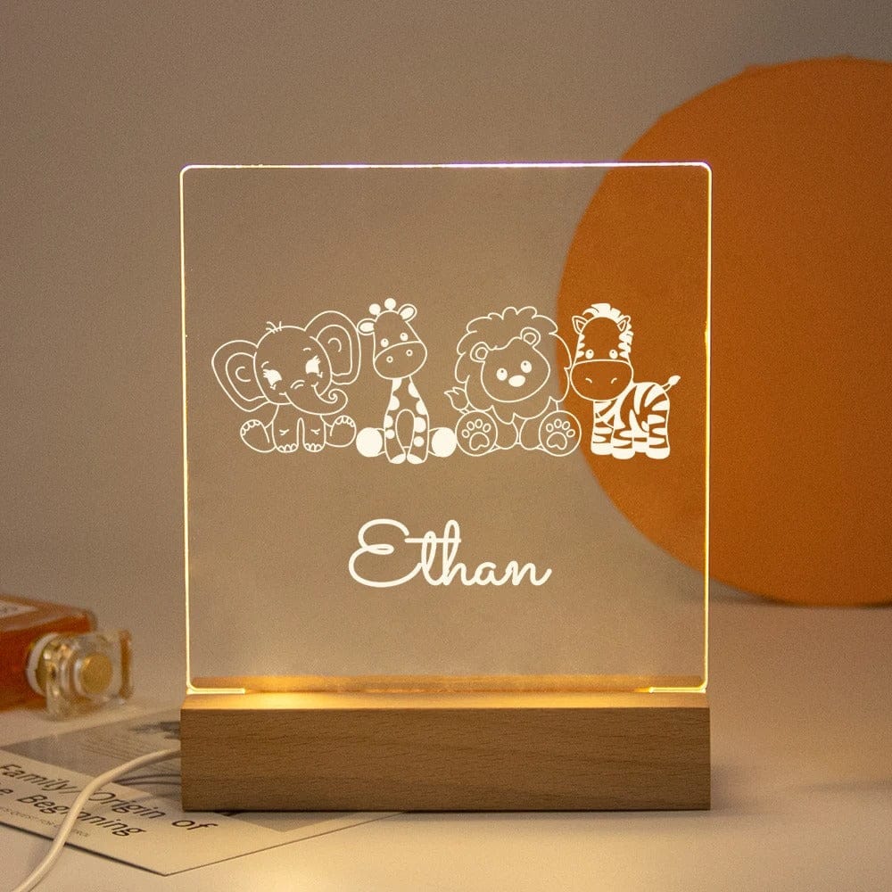 Veilleuse Bébé Personnalisable 14 / Lumière chaude