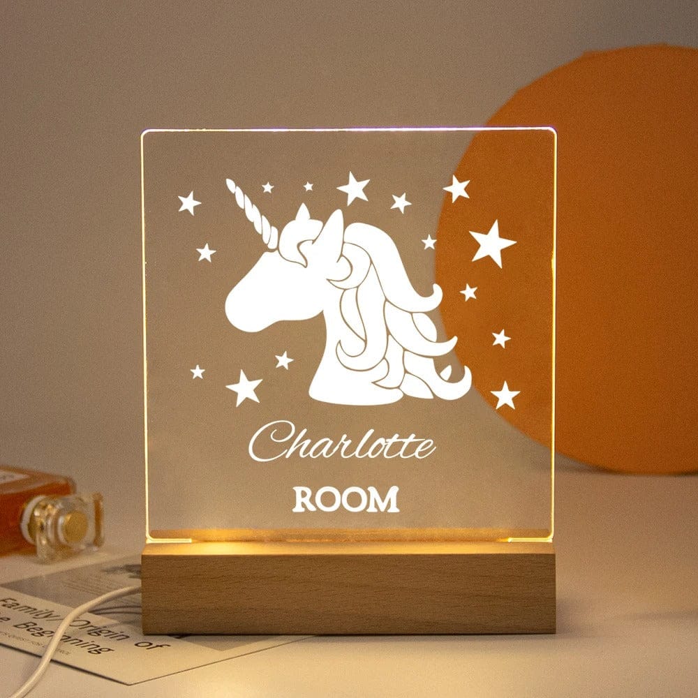 Veilleuse Bébé Personnalisable 16 / Lumière chaude