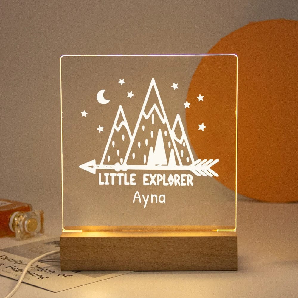 Veilleuse Bébé Personnalisable 19 / Lumière chaude