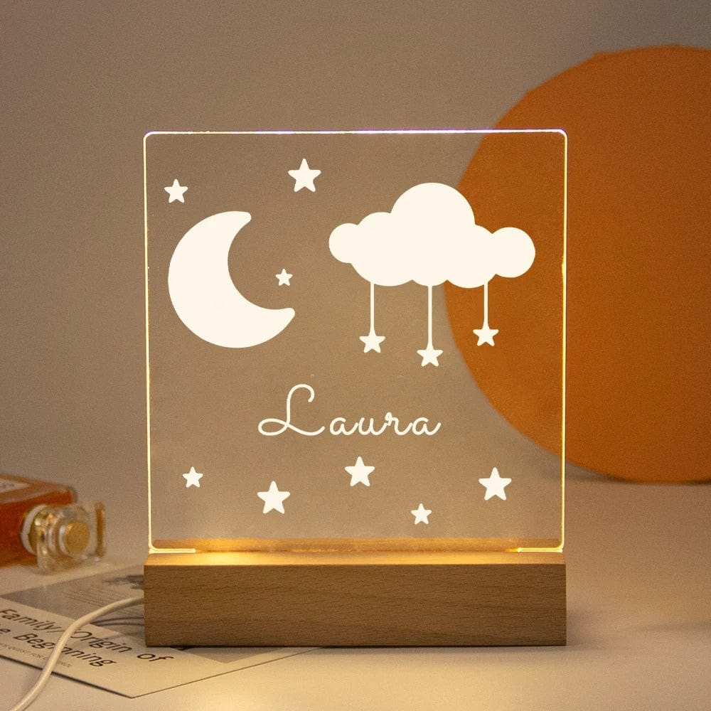 Veilleuse Bébé Personnalisable 2 / Lumière chaude