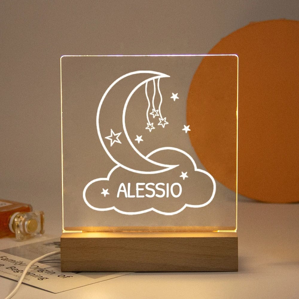 Veilleuse Bébé Personnalisable 20 / Lumière chaude